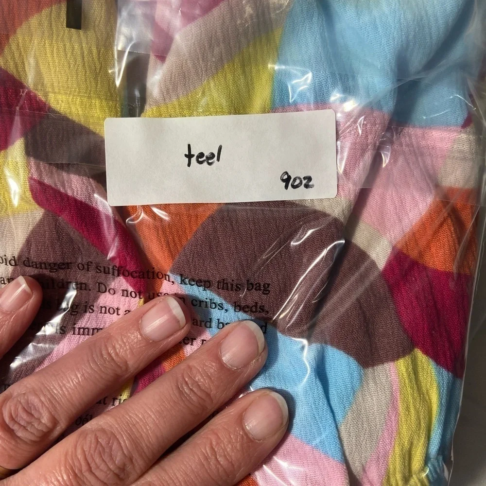 Torrid baby doll peplum multicolor sleeveless blouse women’s size 4X